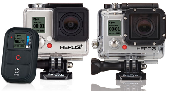 Tableau comparatif des caméras GoPro Hero3 et Hero3+