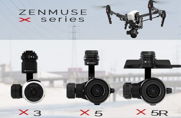 Comparatif des nouvelles nacelles caméras X5 et X5R du DJI Inspire 1