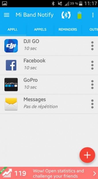 Xiaomi MiBand app Mi Band Notify V2