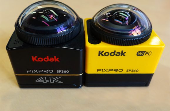 Test des caméras 360° Kodak SP360 et SP360 4K