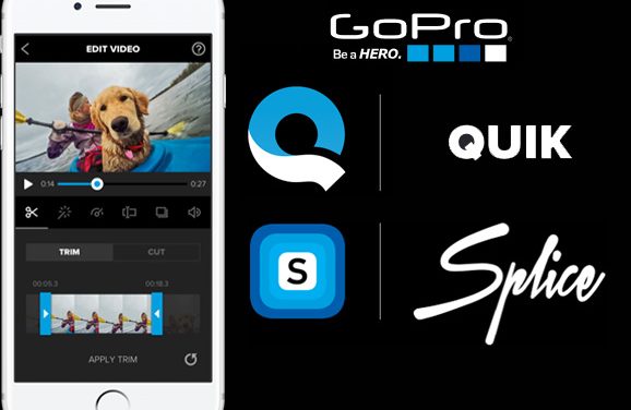 Quik et Splice deux applications de montage vidéo pour GoPro