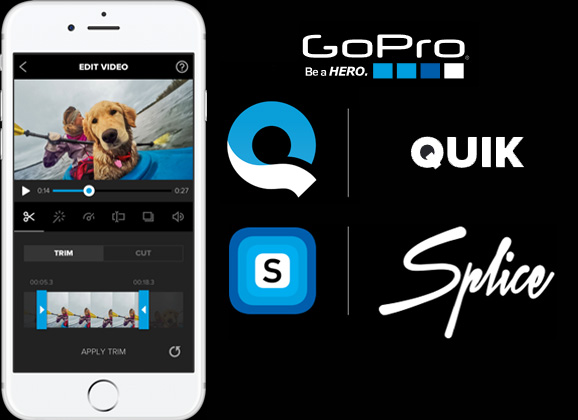Quik et Splice deux applications de montage vidéo pour GoPro