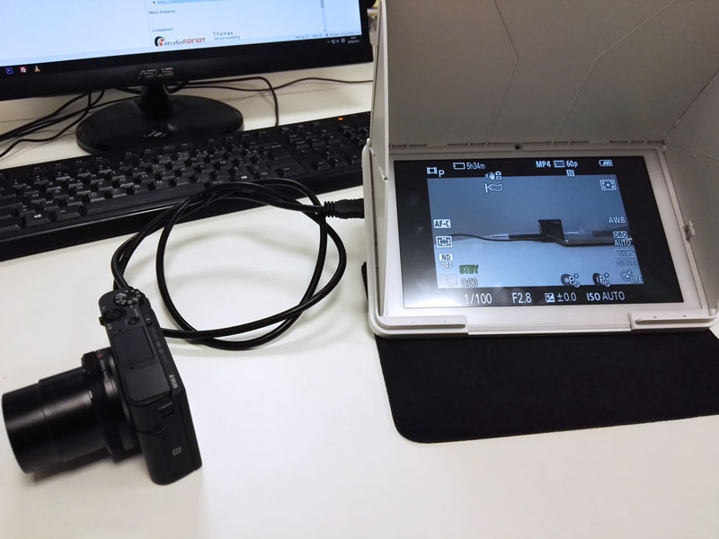 Utilisation d'une tablette FlySight avec un Sony RX100
