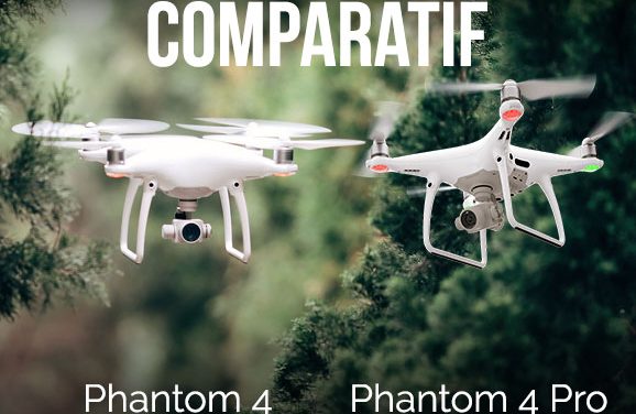 DJI Phantom 4 Pro VS DJI Phantom 4 comparatif des caractéristiques