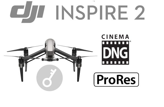 Activer les clés de licence CinemaDNG et Apple ProRes pour DJI Inspire 2