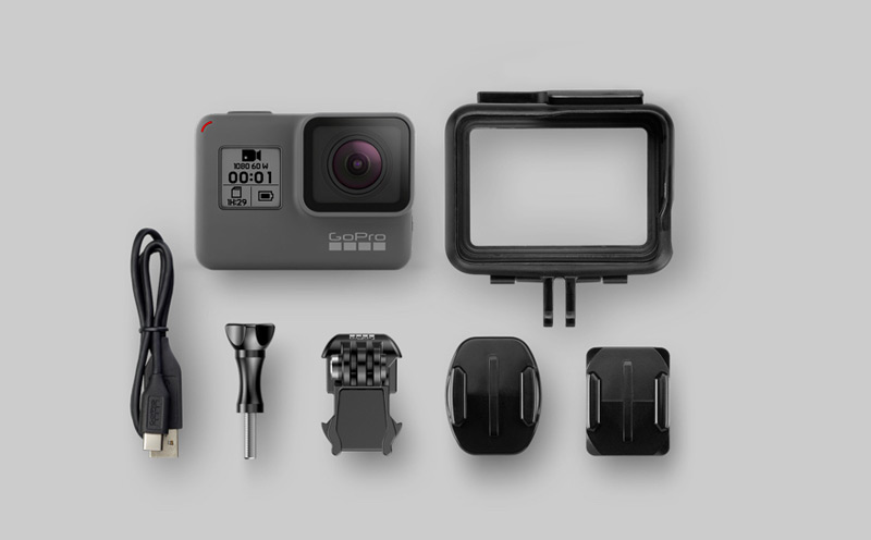 GoPro HEro accessoires fournis