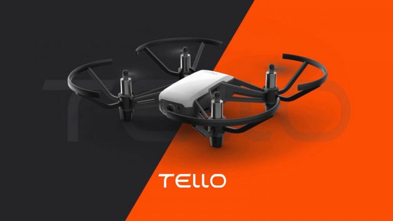 l'application Ryze Tello DJI page d'acceuil