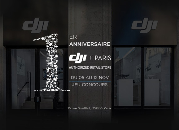 Le DJI Store Paris aura 1 an le 4 novembre !