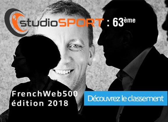 FrenchWeb500 : studioSPORT classé 63ème