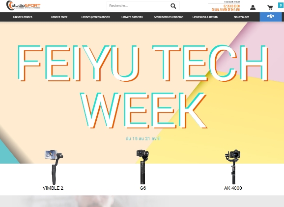 Feiyu Tech week : 15 au 21 avril.