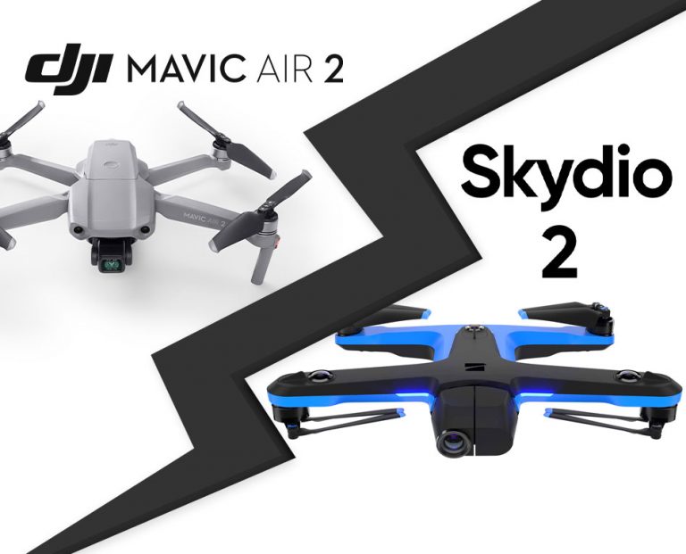 comparatif DJI Mavic Air 2 et Skydio 2