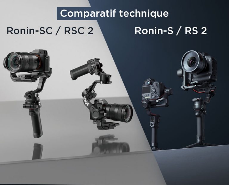Comparatif DJI RS 2 et RSC 2 face aux Ronin-S et Ronin-SC