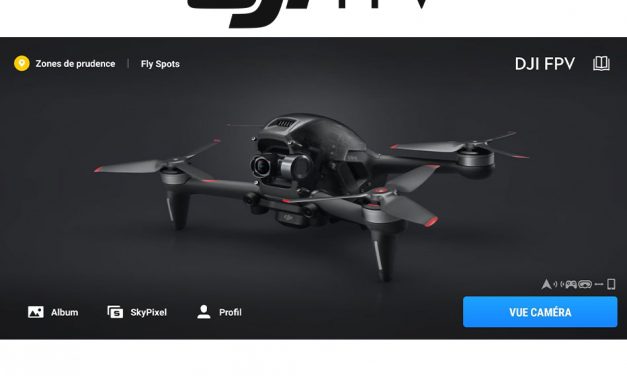 DJI Fly V1.3.0 sous Android pour le drone DJI FPV Combo