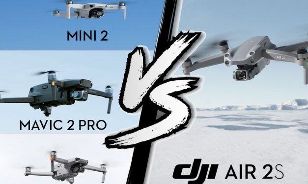 Comparatif technique DJI Air 2S, DJI Mavic Air 2, DJI Mavic 2 Pro et DJI Mini 2