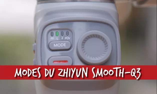 Les différents modes du stabilisateur Zhiyun Smooth-Q3