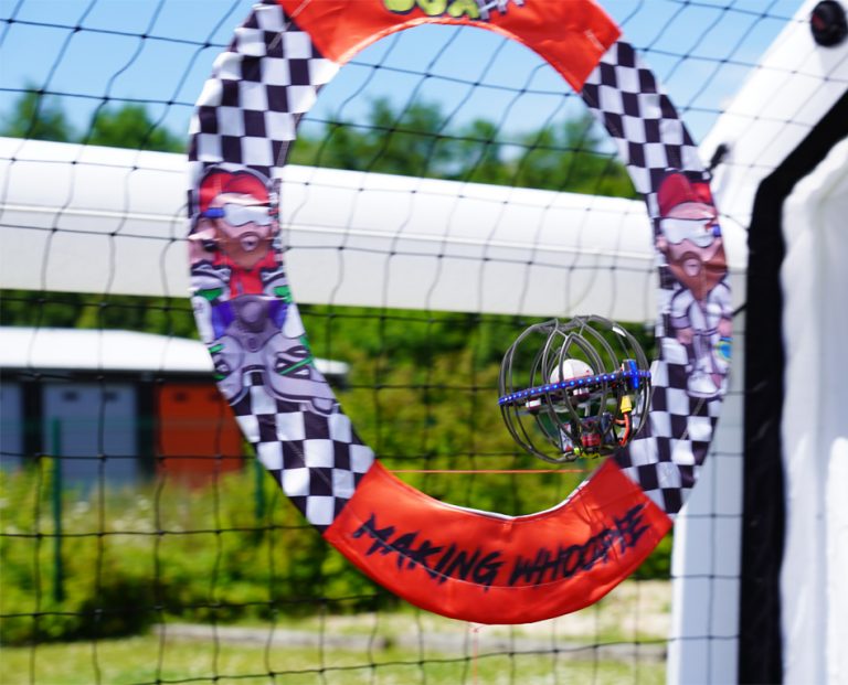 Drone soccer Flyball