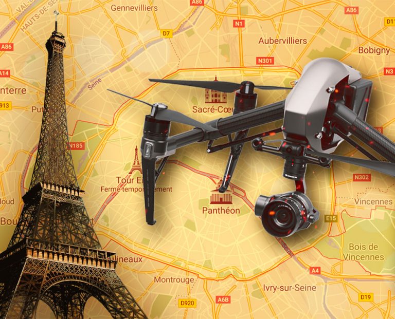Voler en drone à Paris
