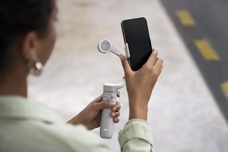 Poignée Stabilisateur Pour Smartphone - Grip Magnétique Avec Télécommande Bluetooth - Compatible IPhone & Android