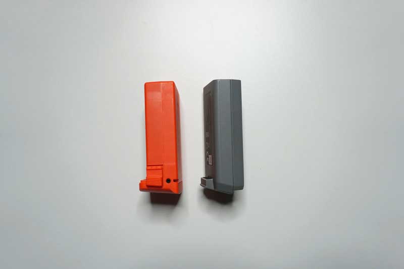 Batteries Autel EVO Nano+ et DJI Mini 2 côté