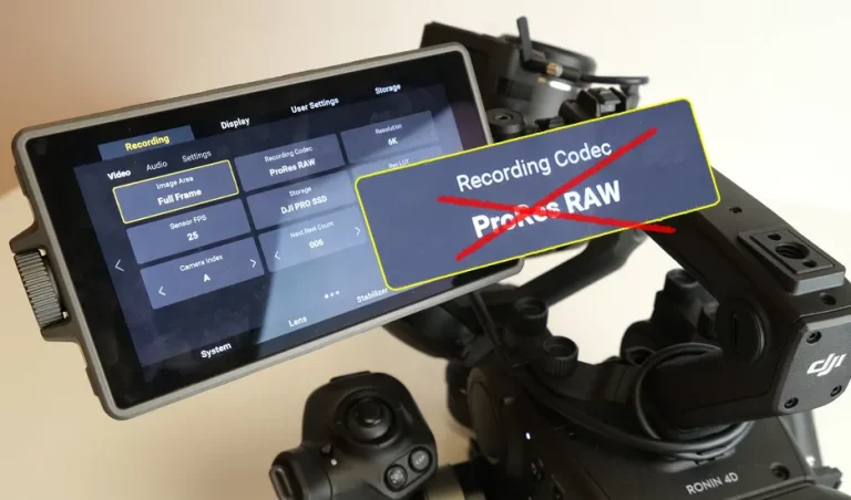 dji ronin 4D Apple ProRes RAW et Apple ProRes 4444 XQ