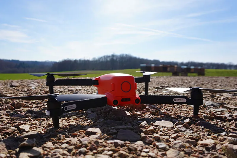Vue arrière drone Autel EVO Lite+ au sol