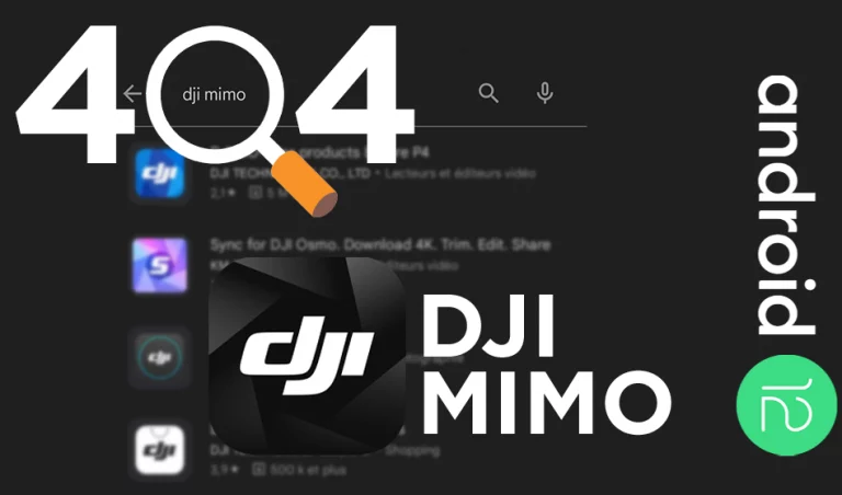 Android 12 et DJI Mimo