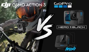 Comparatif DJI Osmo Action 3 / GoPro Hero11 Black / GoPro Hero11 Black Mini