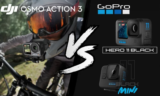 Comparatif technique des caméras DJI Osmo Action 3, GoPro Hero11 Black et GoPro Hero11 Mini