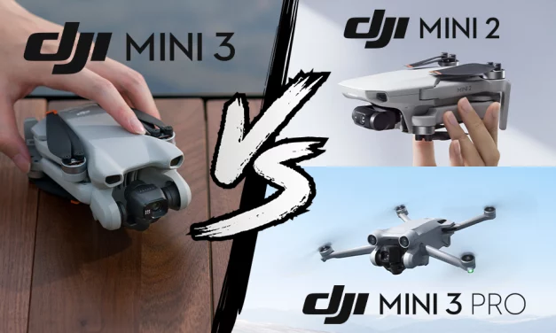 Comparatif technique DJI Mini 3, DJI Mini 2 et DJI Mini 3 Pro