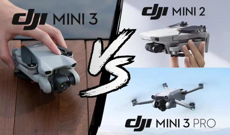 Comparatif DJI Mini 3, Mini 2 et Mini 3 Pro