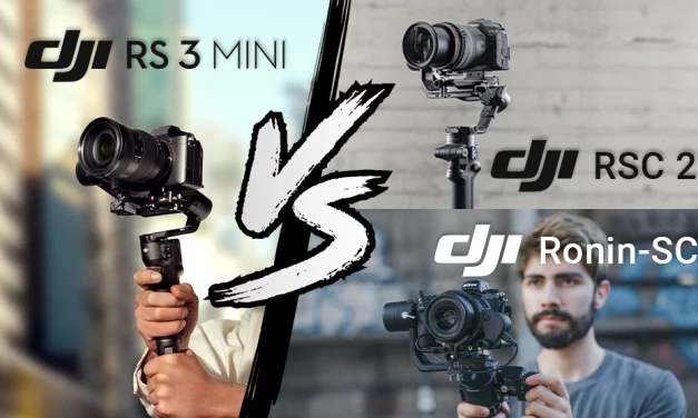 Comparatif DJI RS 3 Mini, DJI RSC 2 et DJI Ronin-SC