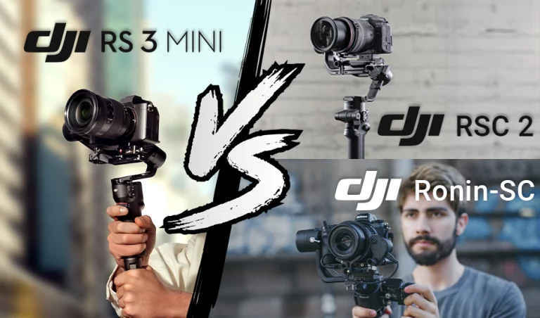 Comparatif RS 3 Mini, RSC 2, Ronin-SC
