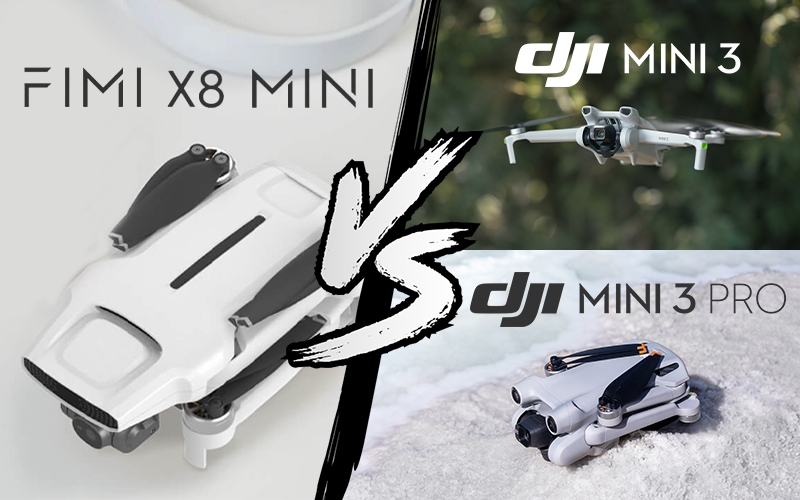 FIMI X8 MINI vs. DJI Mini 3 et Pro