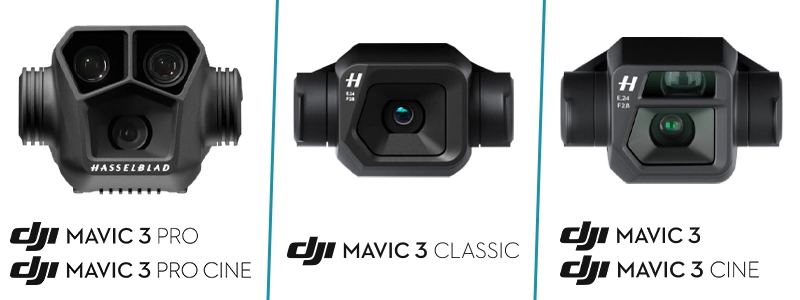 Les différents capteurs des drones de la gamme DJI Mavic 3
