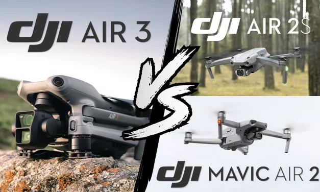 Comparatif technique DJI Air 3, DJI Air 2S et DJI Mavic Air 2