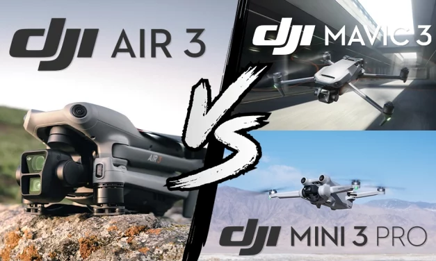 Comparatif technique DJI Air 3, DJI Mini 3 Pro et DJI Mavic 3