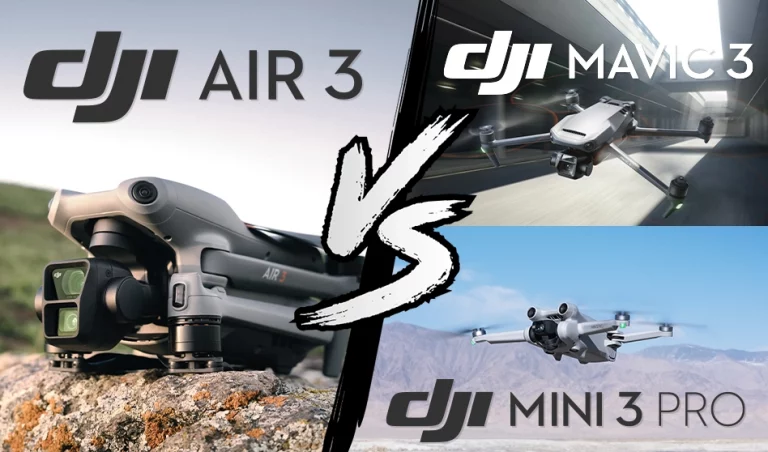 Comparatif DJI Air 3 Mavic 3 Mini 3 Pro