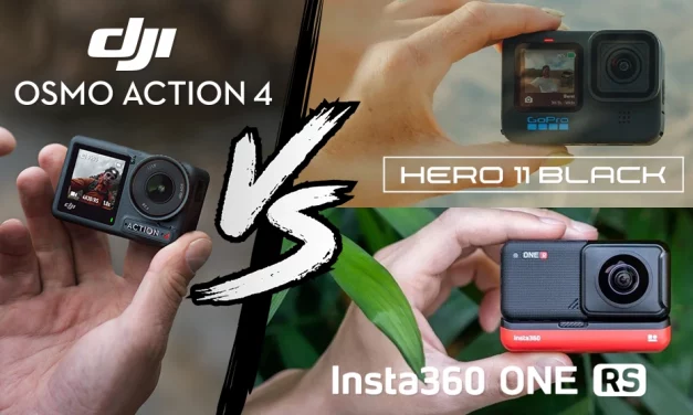 Comparatif technique DJI Osmo Action 4, GoPro Hero11 Black et Insta360 ONE RS