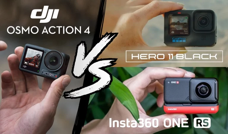 Comparatif DJI Osmo Action 4, GoPro Hero11 Black et Insta360 ONE RS