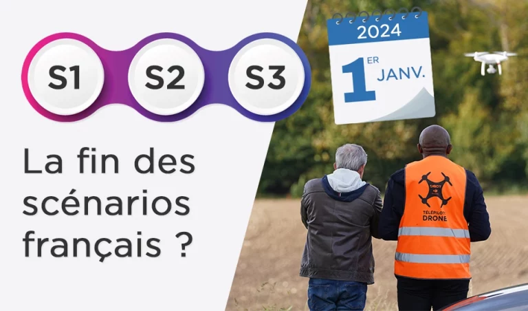 La fin des scénarios français S1, S2 et S3 de la législation drone