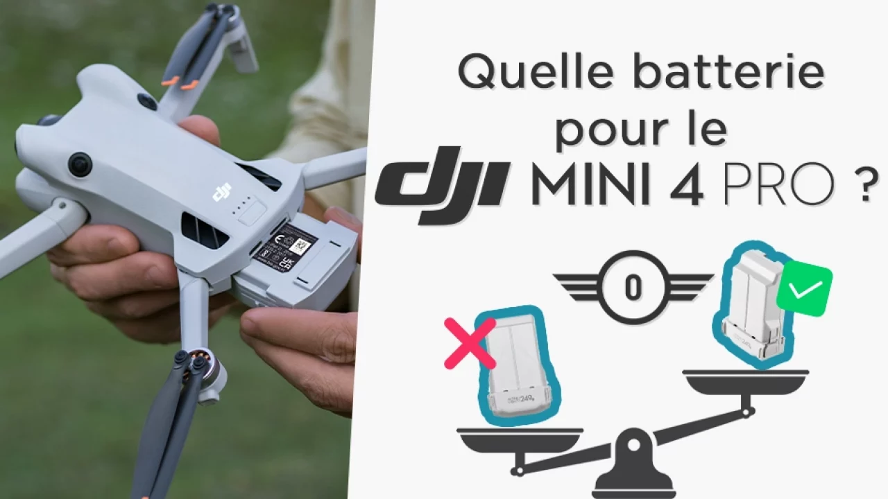 DJI Mini 4 Pro et batteries DJI Mini 3 Pro / Mini 3 : pourquoi
