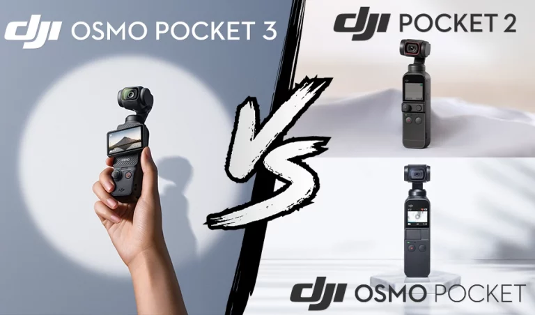 Comparatif technique DJI Osmo Pocket 3 vs. Pocket 2 vs. Osmo Pocket