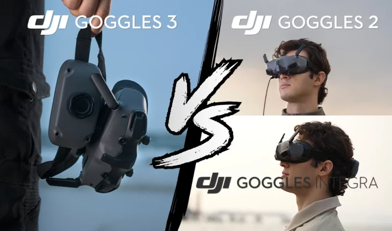 Comparatif DJI Goggles 2, DJI Goggles 2 et DJI Goggles Integra