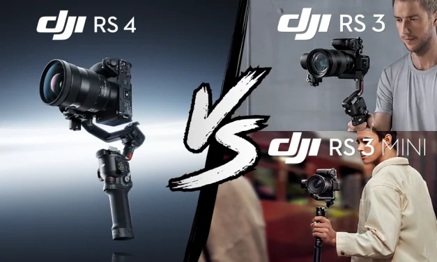 Comparatif technique DJI RS 4, DJI RS 3 et DJI RS 3 Mini