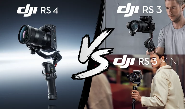 Comparatif DJI RS 4, DJI RS 3 et DJI RS 3 Mini