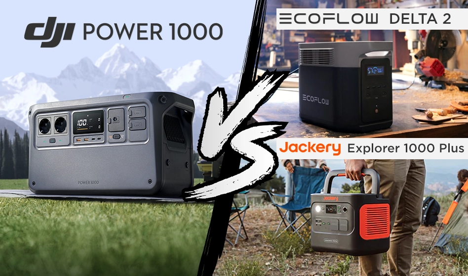Comparatif dji power1000 ecoflow delta2 jackery explorer1000plus
