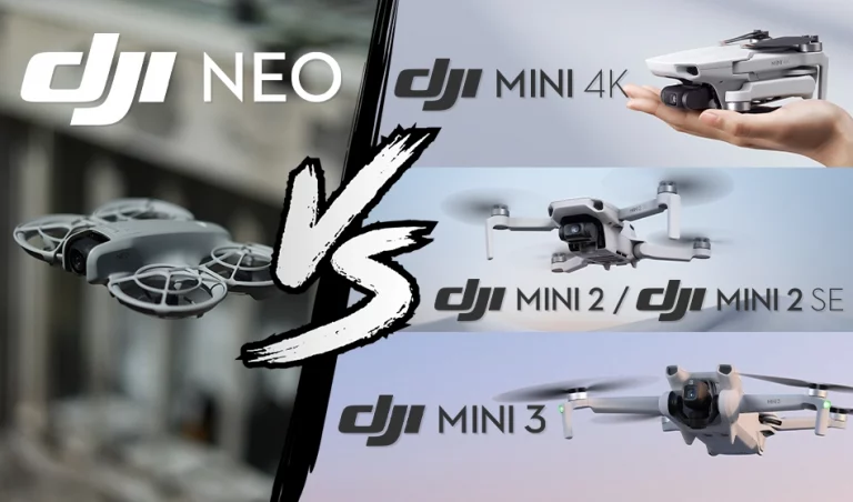 Comparatif DJI Neo avec d'autres drones compacts DJI