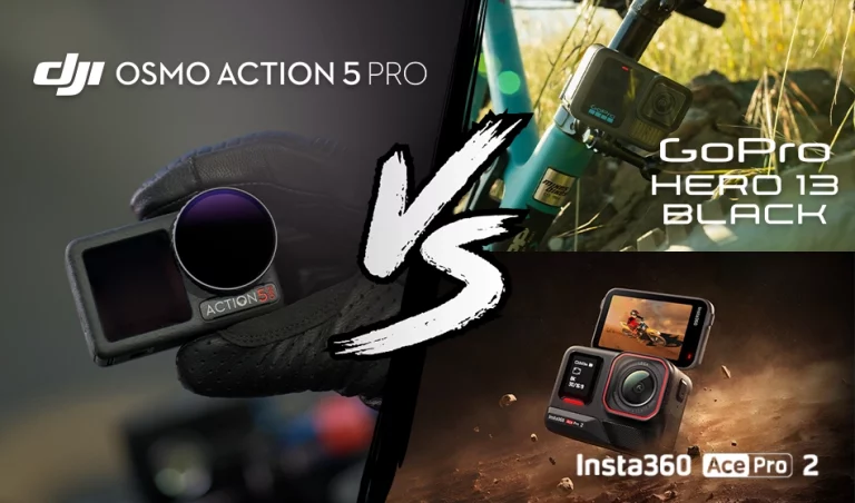 Comparatif technique complet DJI Osmo Action 5 Pro face aux caméras GoPro Hero13 Black et Insta360 Ace Pro