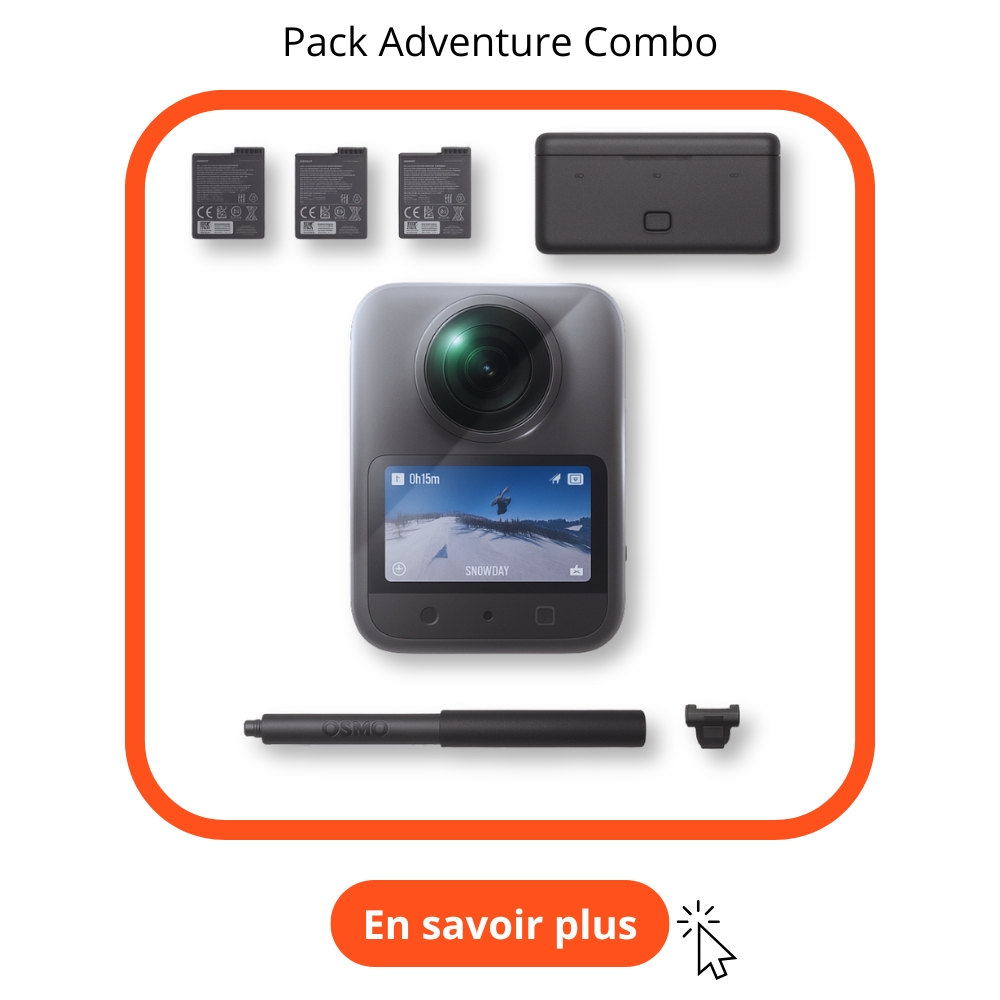 Test DJI Osmo 360 : Pack Adventure Combo
