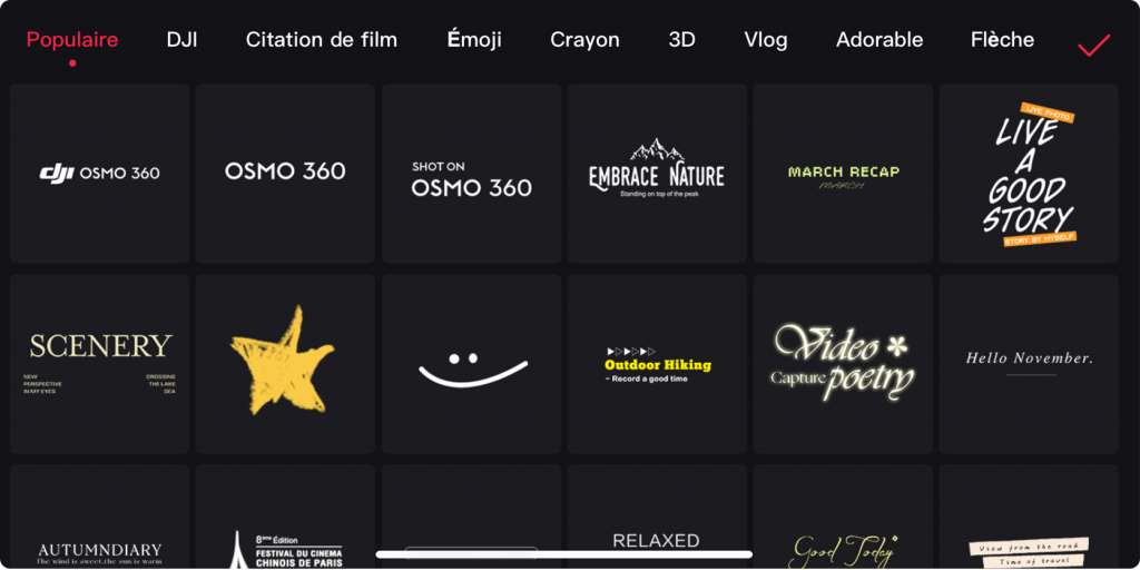 Ajout de stickers sur le montage - Tuto DJI Osmo 360